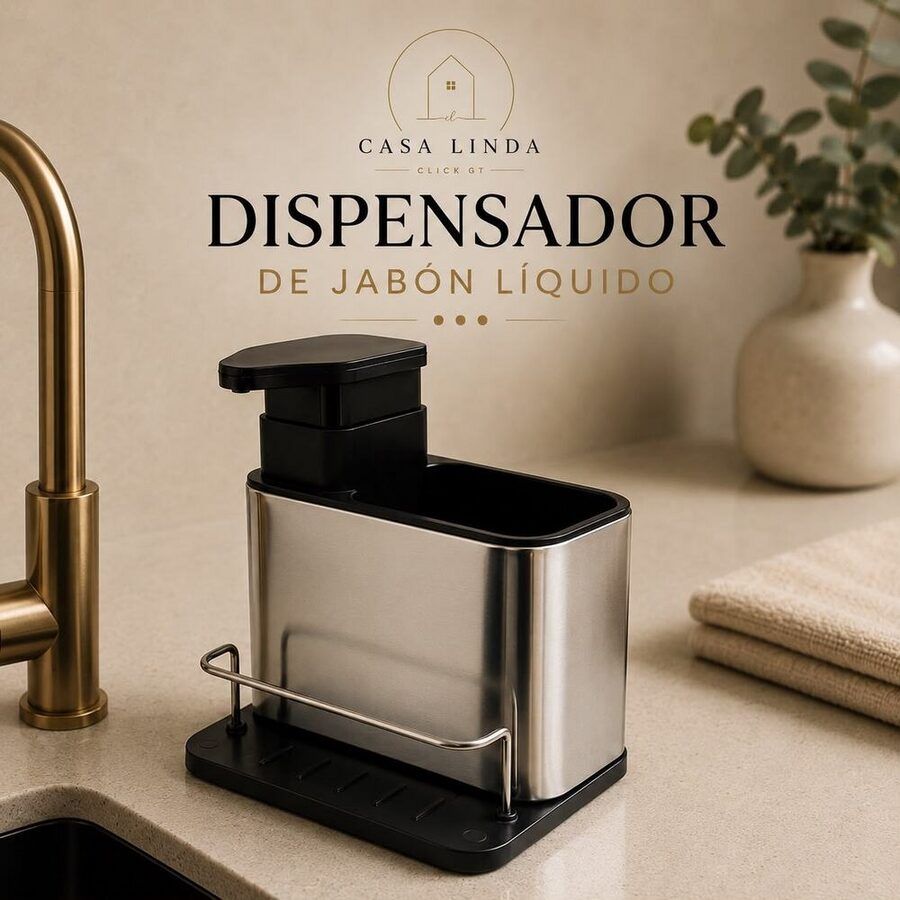 Dispensador de jabon Acero Inox
