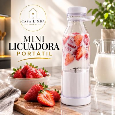 Mini Licuadora Portatil Recargable de 420 ml