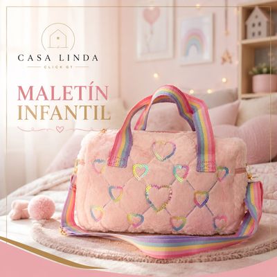 Maletín infantil rosado