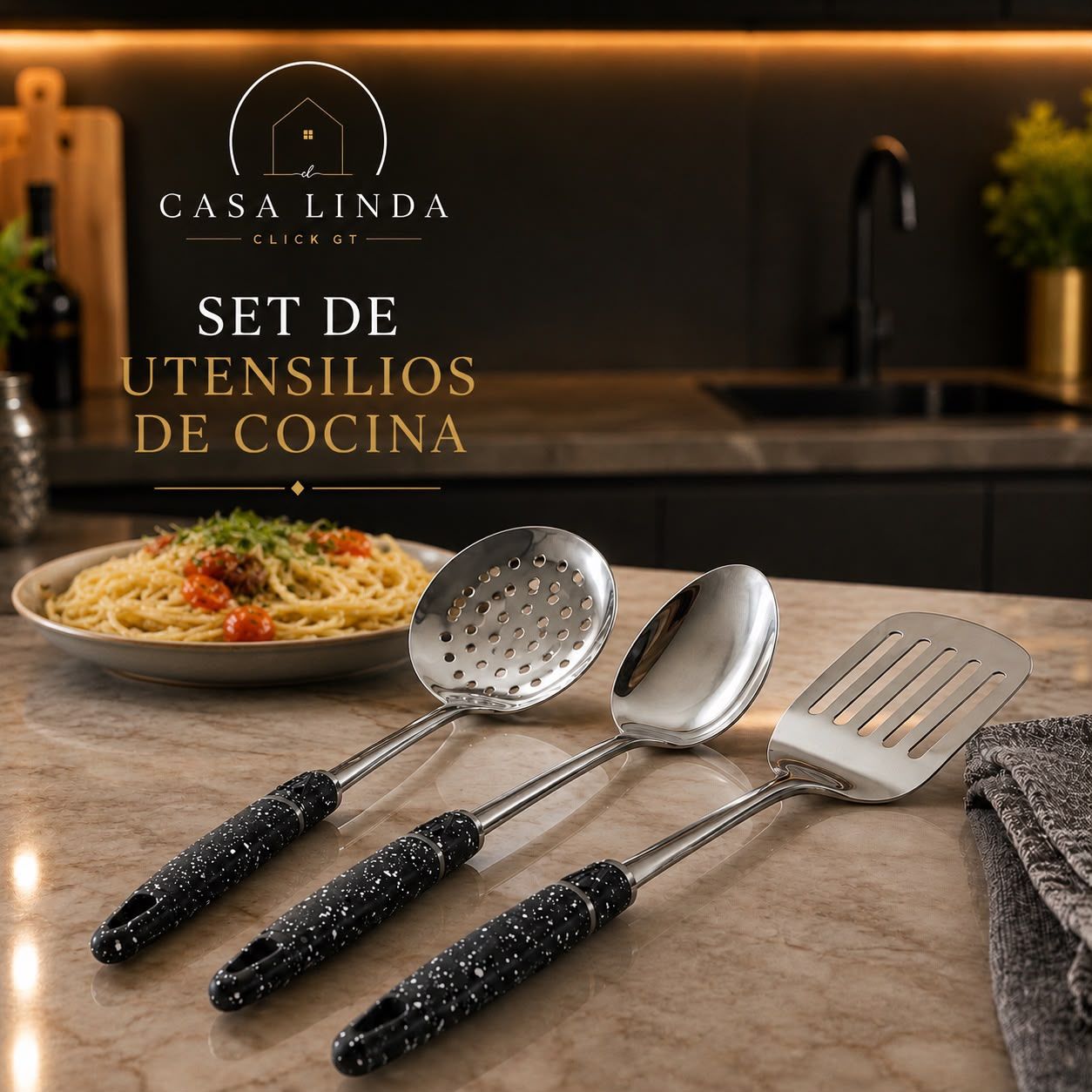 Set de 3 utensilios de cocina
