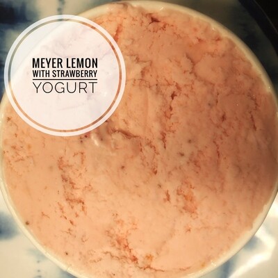 Meyer Lemon with Strawberry Yogurt