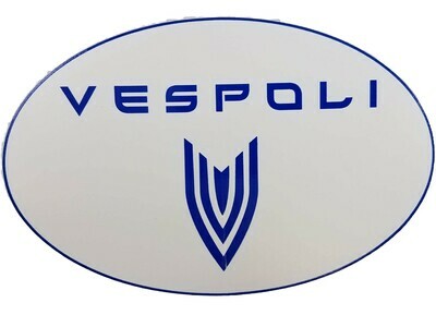 VESPOLI Logo Sticker, Oval