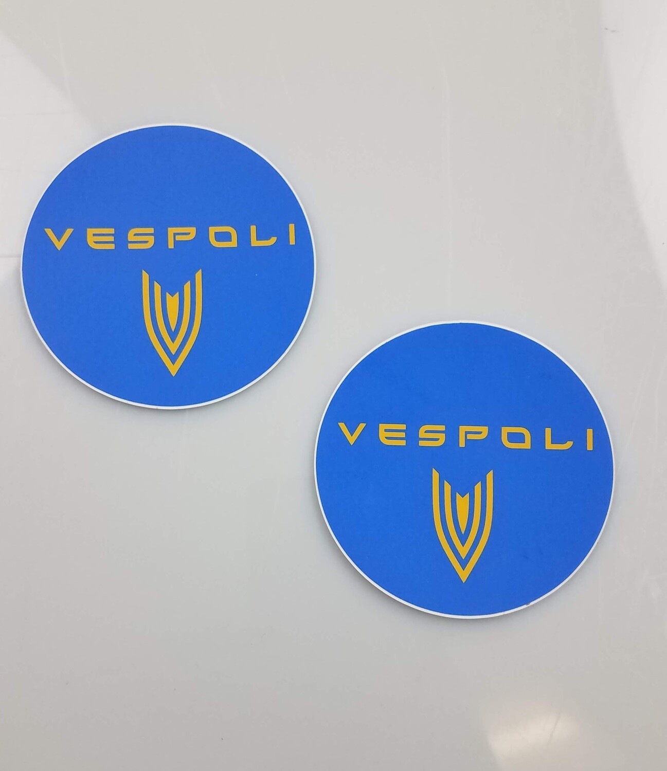 VESPOLI Logo Sticker, Round [Pair]