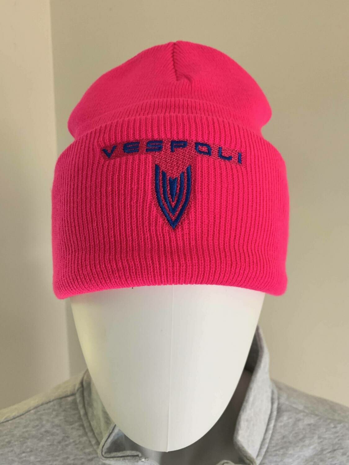 Knit Ski Cap, Neon Pink