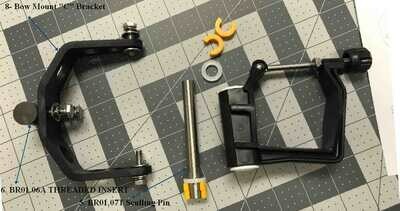 C Clevis for Outboard Assembly, Sculling, Bow Mount Rigger
