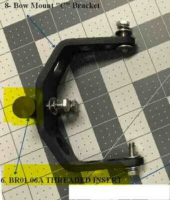 Threaded Insert for Bow Mount-Outboard Assembly