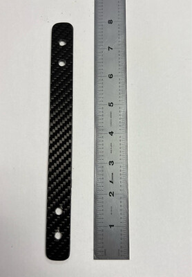 Carbon Bow Mount Sculling Rigger Retainer Strip 8" Length