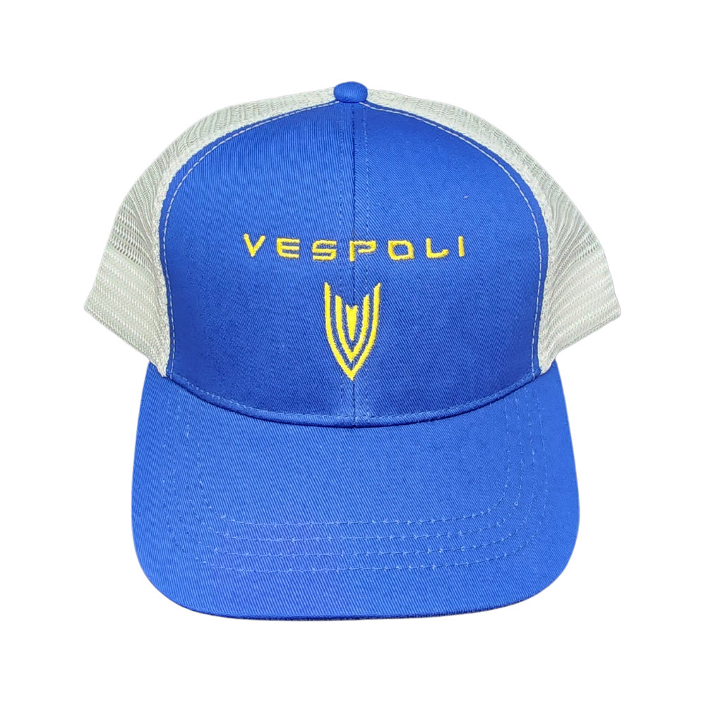 Blue & White VESPOLI Trucker Hat