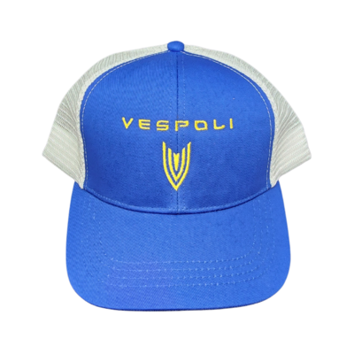 Blue & White VESPOLI Trucker Hat