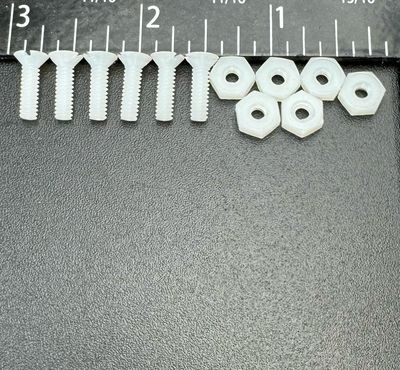Nylon Bolt, Washer For M08 (White)  &amp; M08.05 (Black) Hatch Cover - Set of 6 Bolts