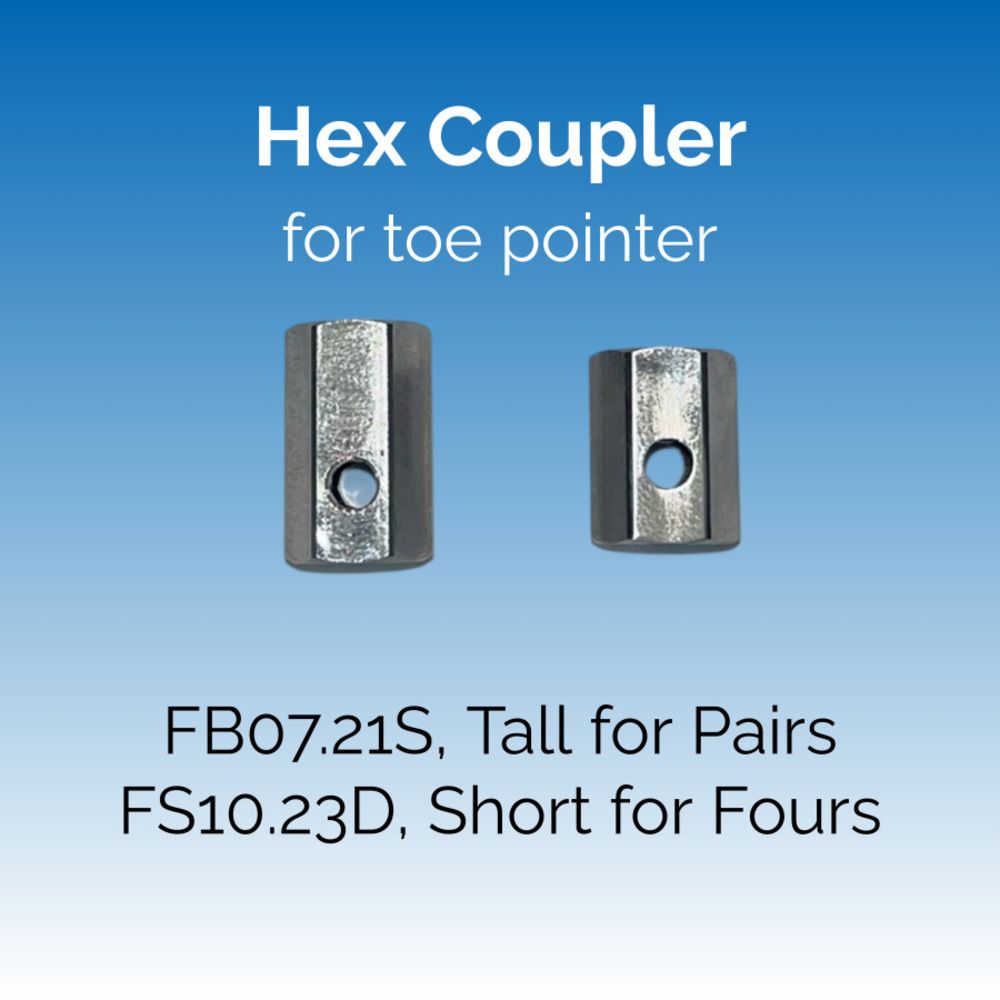 Hex Coupler for Steering Toe Pointer