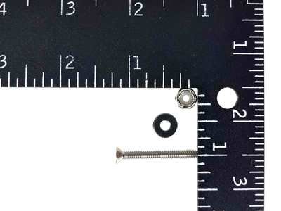 Nut, Bolt, Washer - To Attach Sawtooth Channel to seat deck [pkg of 3]