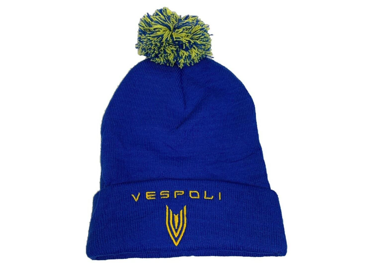 Pom Pom Ski Cap, VESPOLI, Blue
