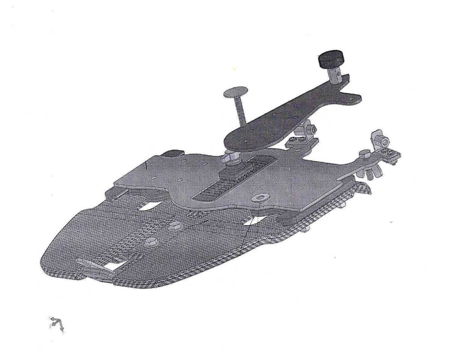 Complete Steering Shoe Assembly for VHP23 Footboard [Footboard not