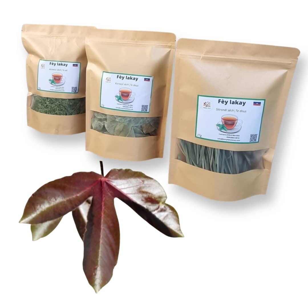 Feuilles de cotton rouge