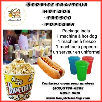 Popcorn Fresco Hot dog  en folie