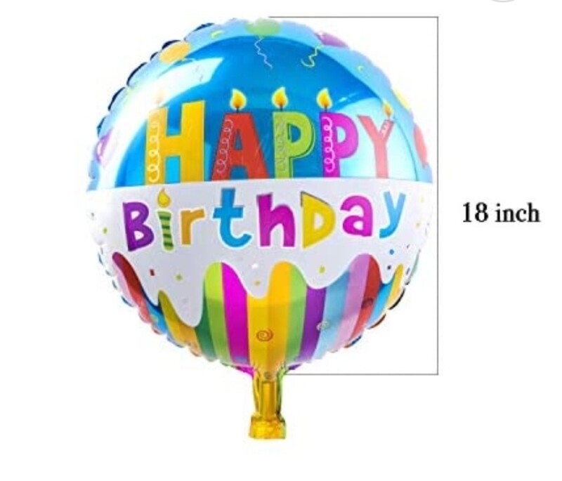 Ballons en Aluminium “Joyeux Anniversaire” – 18 pouces (45 cm) 🎈