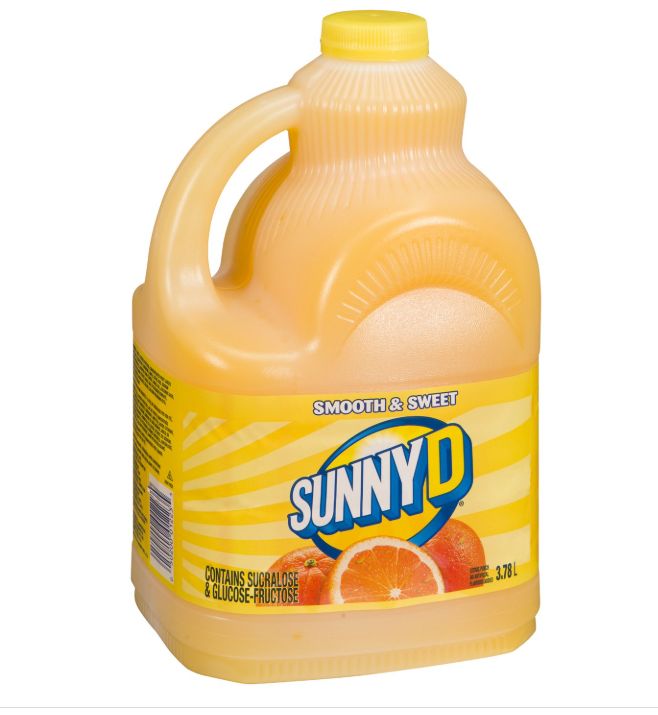 SunnyD – Jus d’orange lisse – 1 gallon (3,78 L)
