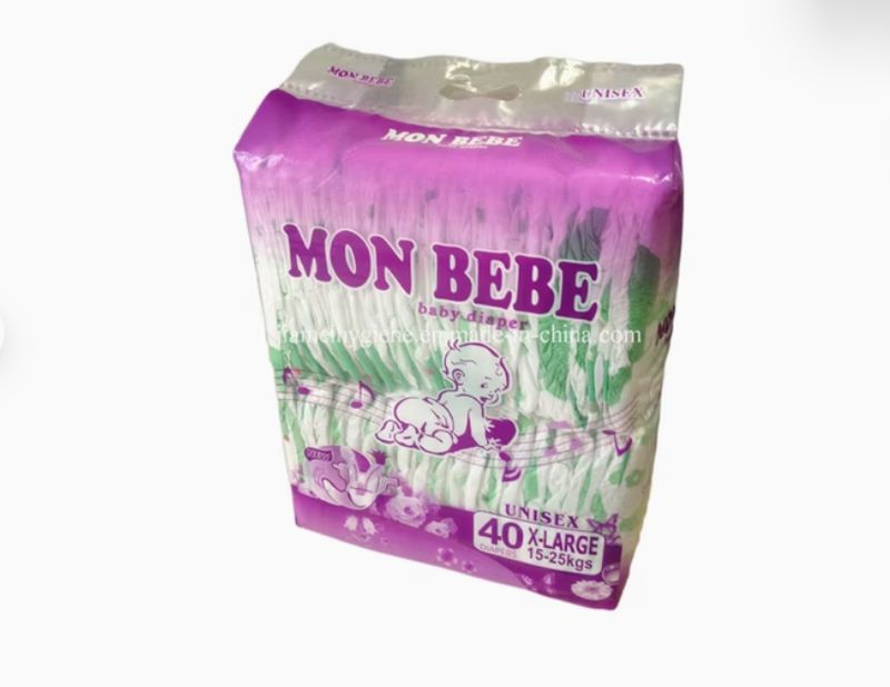Mon Bébé Baby Diaper Unisex 40 X-Large (15-25 kg)
