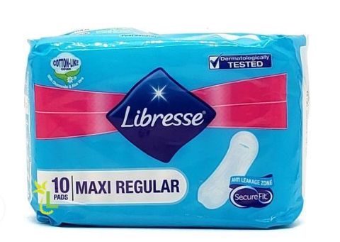 ​Libresse Maxi Regular – 10 serviettes hygiéniques