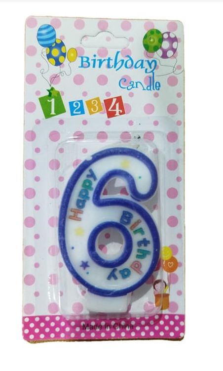 Bougie Chiffre 7 cm – 0 à 9 ans