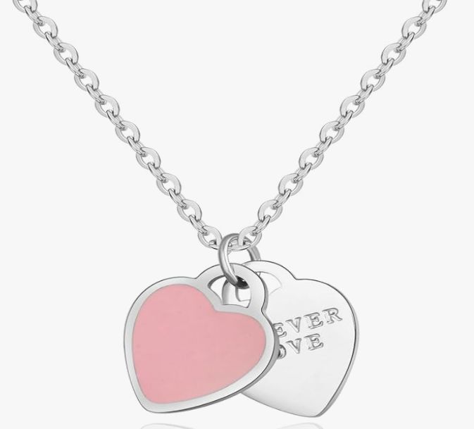 Ensemble collier et bracelet  (stainless steel) – Saint-Valentin