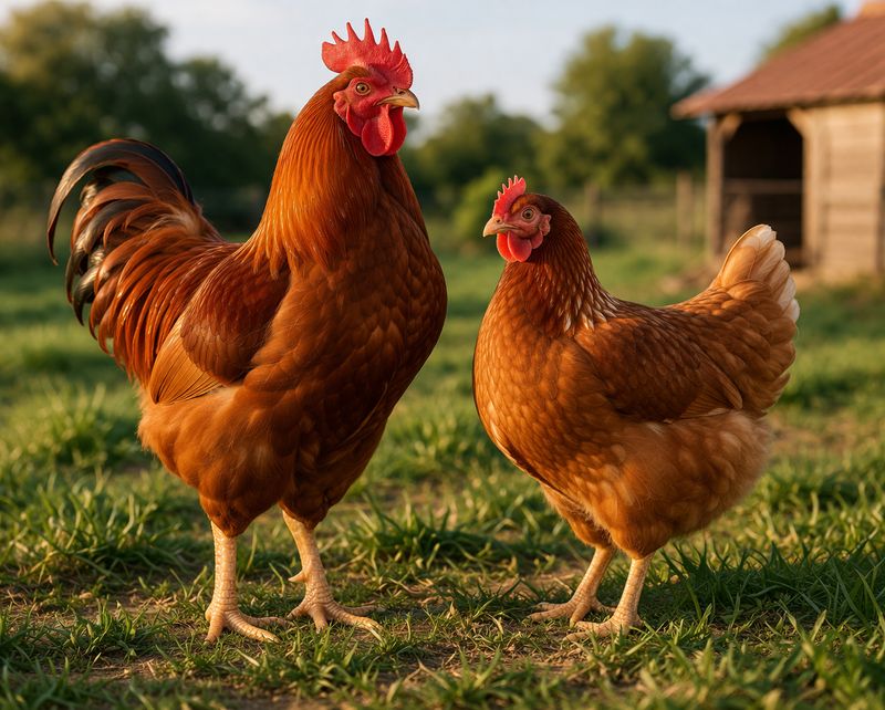 Paire de Poules de Chair (Coq + Poule)