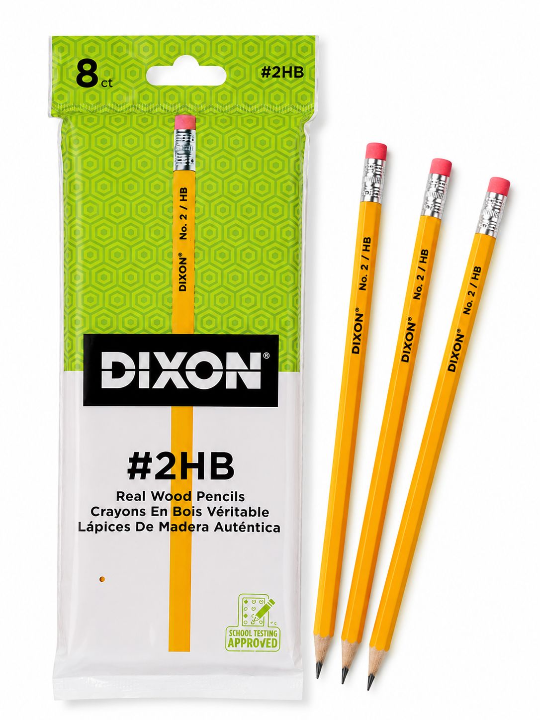 Crayon Dixon Paquet de 8 crayons en bois véritable