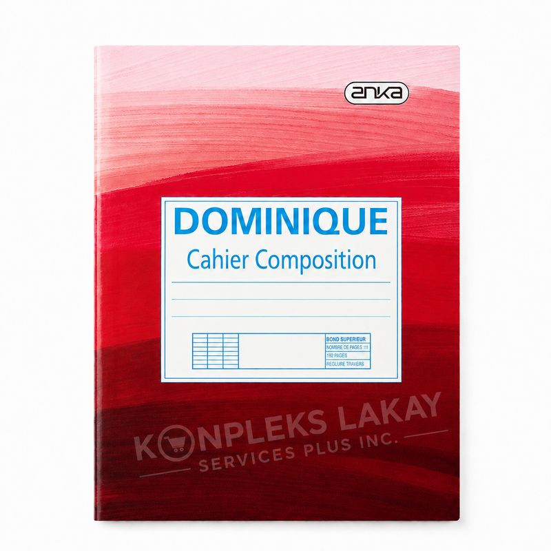 Cahier de composition Dominique – 72 pages
