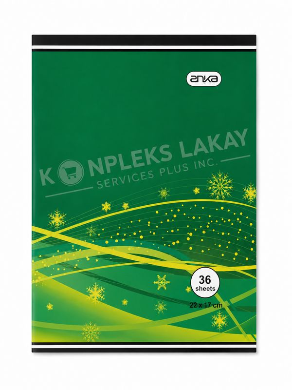 Cahier ENKA vert – 36 feuilles –Vente par 3