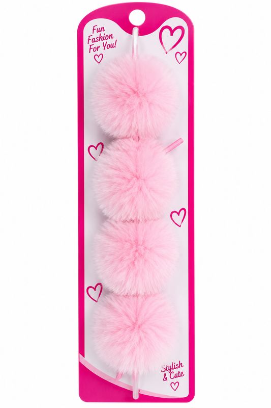 Plume en peluche rose