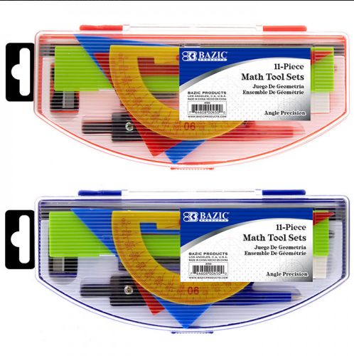 BAZIC Instrument Geo Math Tool Set – 11 Pièces