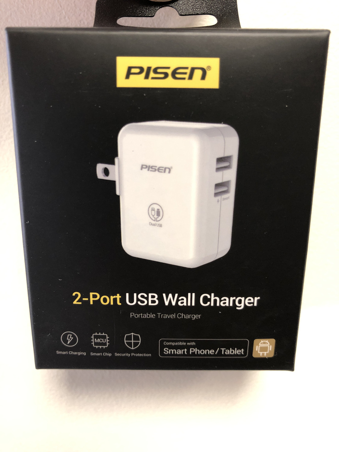 Pisen 2.4A 2-Port USB Wall Charger