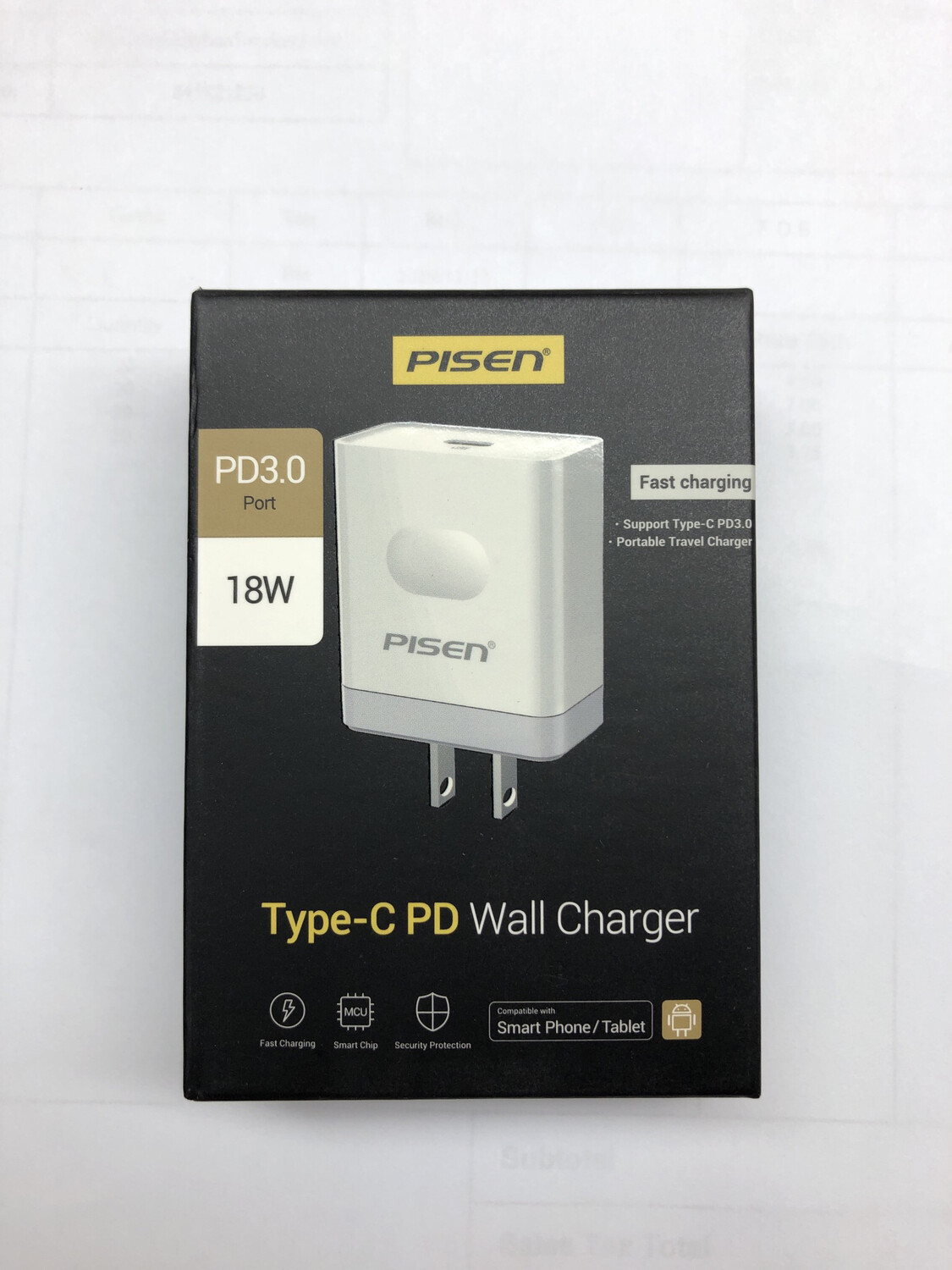 Pisen PD 3.0 Type-C PD Wall Charger 