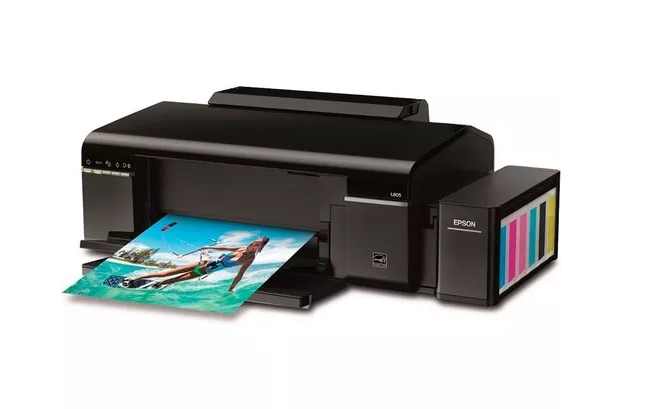 IMPRESORA EPSON L805, PPM 37 NEGRO/38 COLOR, TINTA CONTINUA, ECOTANK, USB,  WIFI, CD/DVD, FOTOGRAFICA