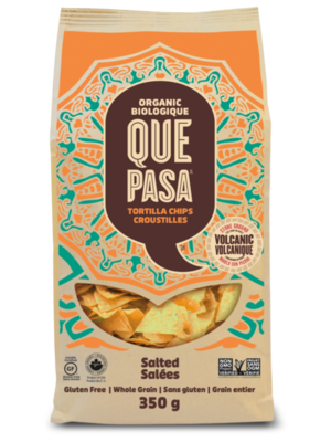 Que Pasa Tortilla Chips Organic Salted 350g