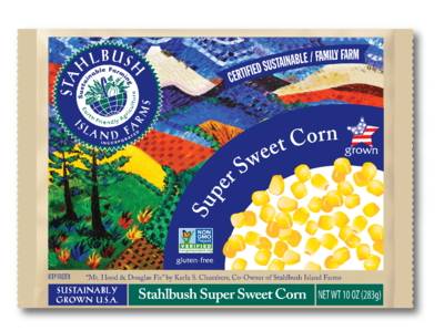 Stahlbush Organic Frozen Super Sweet Corn 350g