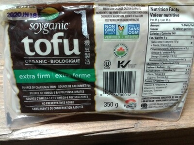 Soyganic Tofu Extra-firm 350g