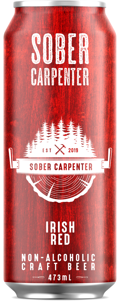 Sober Carpenter Non Alcoholic Beer - Irish Red - 473ml - Includes Deposit