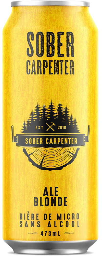 Sober Carpenter Non Alcoholic Beer - Blonde Ale - 473ml Includes deposit