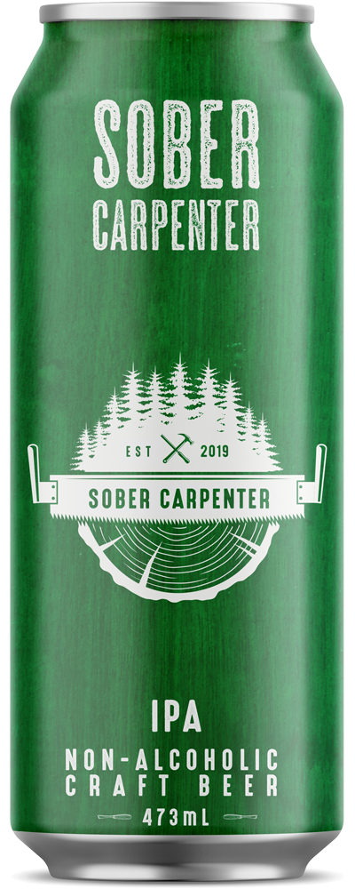 Sober Carpenter Non Alcoholic Beer - IPA - 473ml - Includes deposit