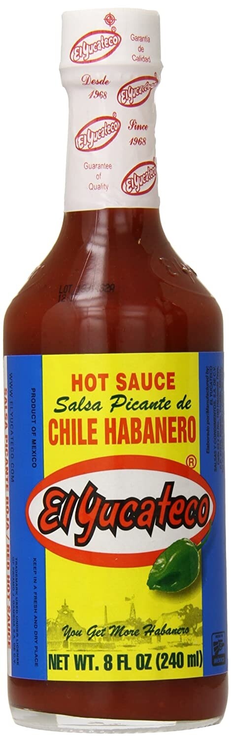 El Yucateco- Chile Habenero Hot Sauce Red- 4 fl oz.