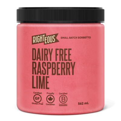 Righteous Dairy Free Gelato Raspberry Lime