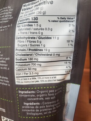Ecoideas Fava &amp; Pea Protein Chunks 108g