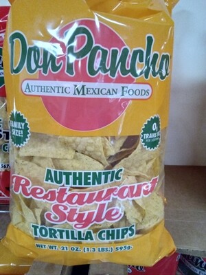 Don Pancho Authentic Restaurant Style Tortilla Chips 595g