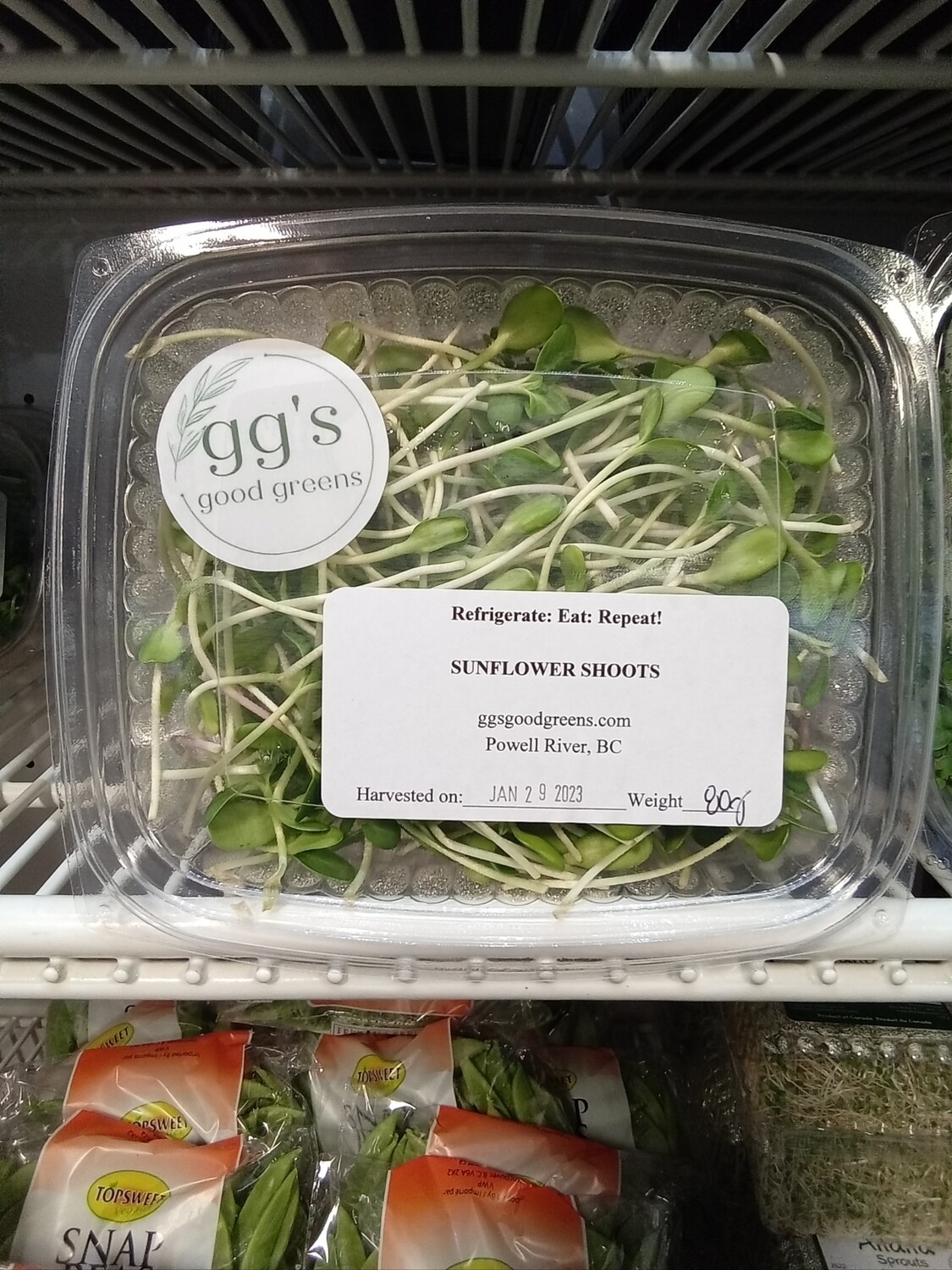 GG&#39;s Good Greens Sunflower Shoots