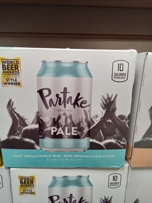 Partake Non Alcoholic Beer - Pale Ale - 4pk - 4x355ml