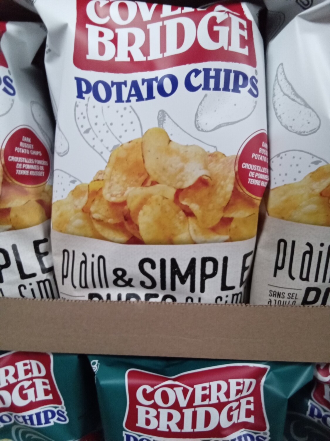 Covered Bridge Potato Chips Plain And Simple 170g