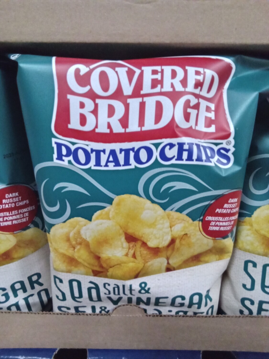 Covered Bridge Potato Chips Sea Salt and Vinegar 142g