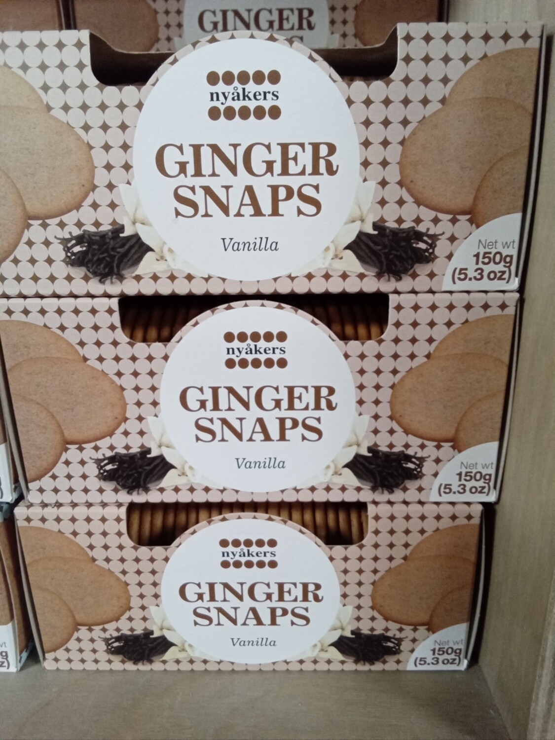 nyakers Ginger Snaps Vanilla 150g